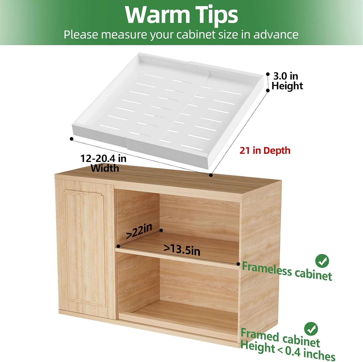 4-Pack Expandable Cabinet Organiser