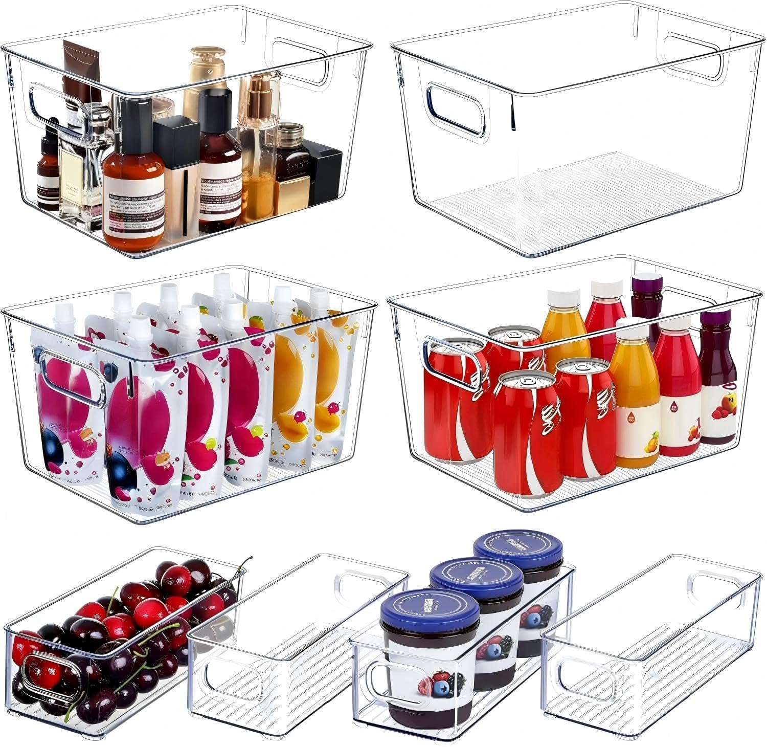 8-Piece Stackable Storage Bins