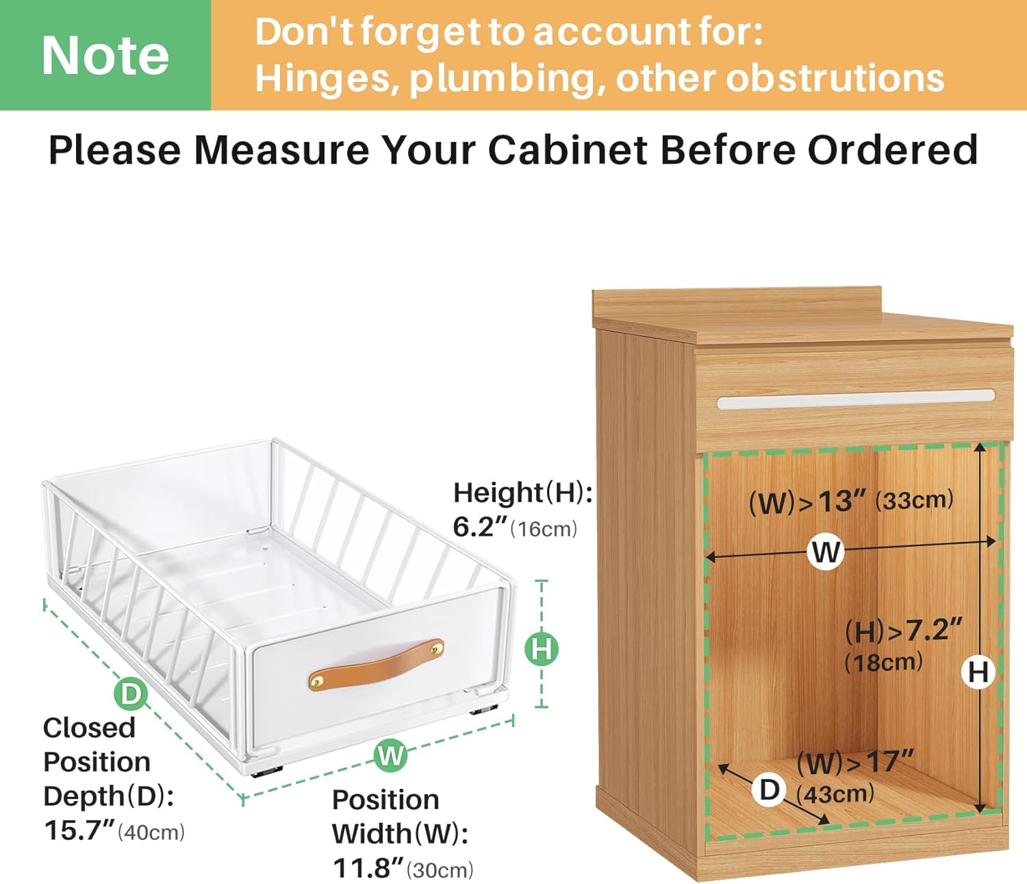 Sliding Mesh Cabinet Storage Basket