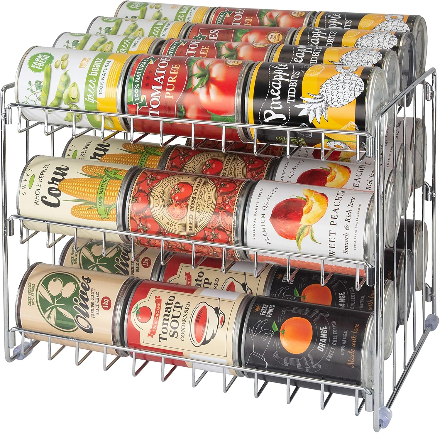 Three-Tier Canned Food Rack