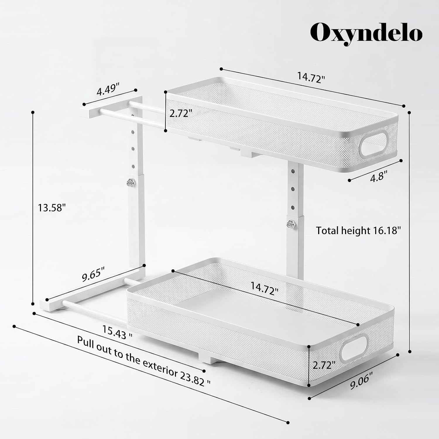 Two-Pack Sliding Cabinet Organisers